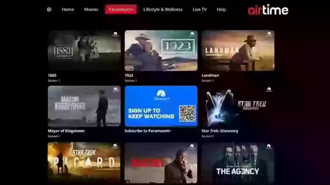 Techlive Launches North American Airtime Service with Premium Entertainment from Paramount 